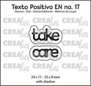 Crealies Texto Positivo take care - EN (H) 24x11 - 23x8mm (POSEN17) *