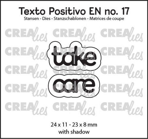 Crealies Texto Positivo take care - EN (H) 24x11 - 23x8mm (POSEN17) *