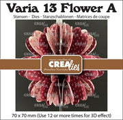 Crealies Varia 3D bloem A 70x70mm (CLVAR13) *