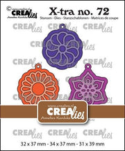 Crealies Xtra Charms D: bloemen CLXtra72 32x37 mm - 31x39 mm *
