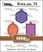 Crealies Xtra Charms set C CLXtra71 28x34mm - 22x38mm *
