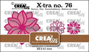 Crealies Xtra Fantasiebloem A klein CLXtra76 49x47mm *