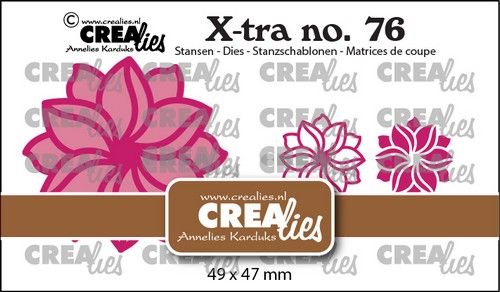 Crealies Xtra Fantasiebloem A klein CLXtra76 49x47mm *