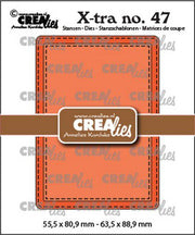 Crealies Xtra no. 47 ATC stiksteeklijn CLXtra47 55,5x80,9mm-63,5x88,9mm *
