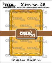 Crealies Xtra no. 48 ATC stippenlijn CLXtra48 55,5x80,9mm-63,5x88,9mm *