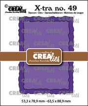 Crealies Xtra no. 49 ATC ruwe randen CLXtra49 53,3x78,9mm-63,5x88,9mm *