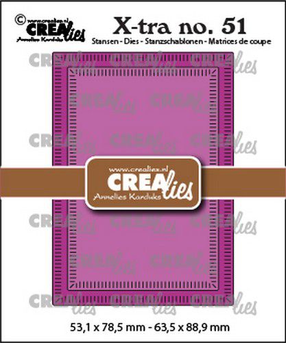Crealies Xtra no. 51 ATC kleine Streepjes CLXtra51 63,5x88,9mm  *
