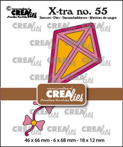Crealies Xtra no. 55 Vlieger CLXtra55 46x66mm *