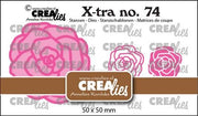 Crealies Xtra Roos klein CLXtra74 50x50mm *