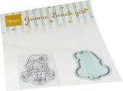 Marianne D Clear Stamps & dies Gnome strand meisje CS1134*