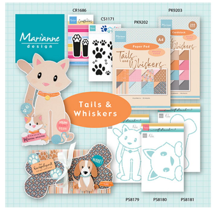 Clear Stamps Paw Prints (CS1171) *