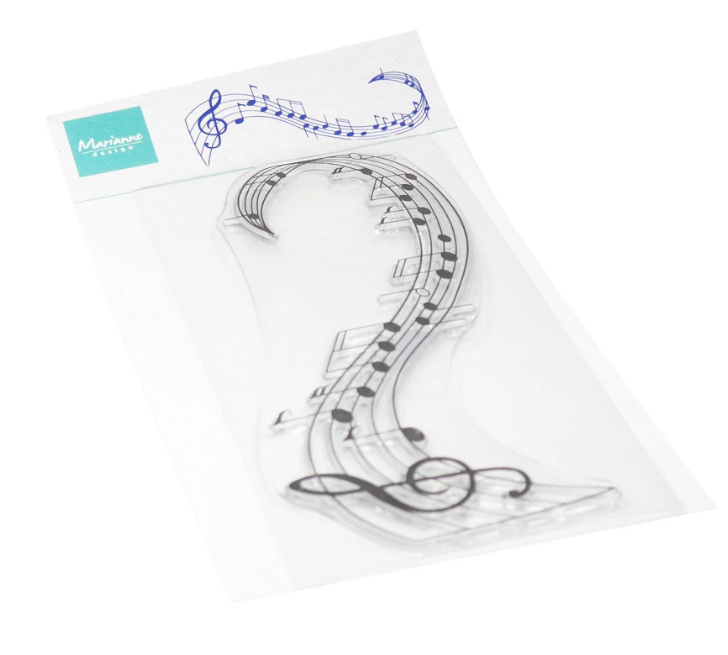 Marianne Design • Clear Stamps Music Swirl (CS1174) *