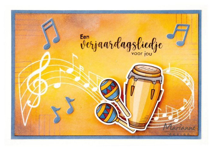 Marianne Design • Clear Stamps Music Swirl (CS1174) *