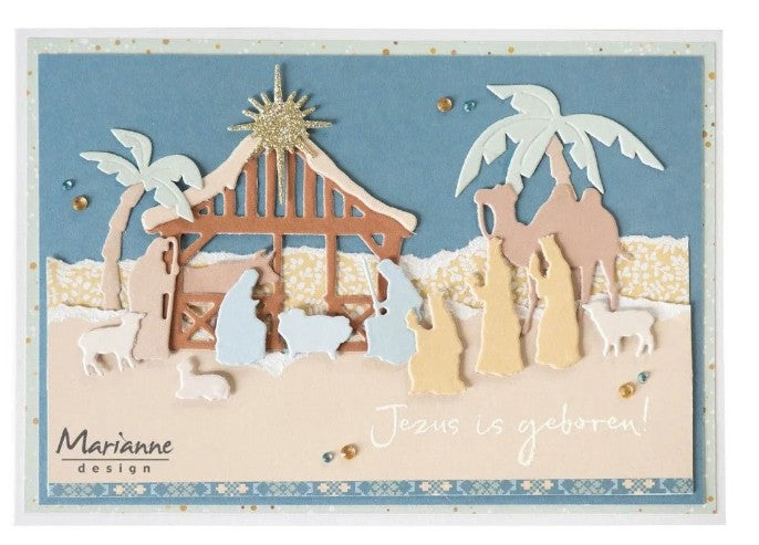 Marianne Design • Clear Stamps Nativity Tekst By Marleen (CS1178) *