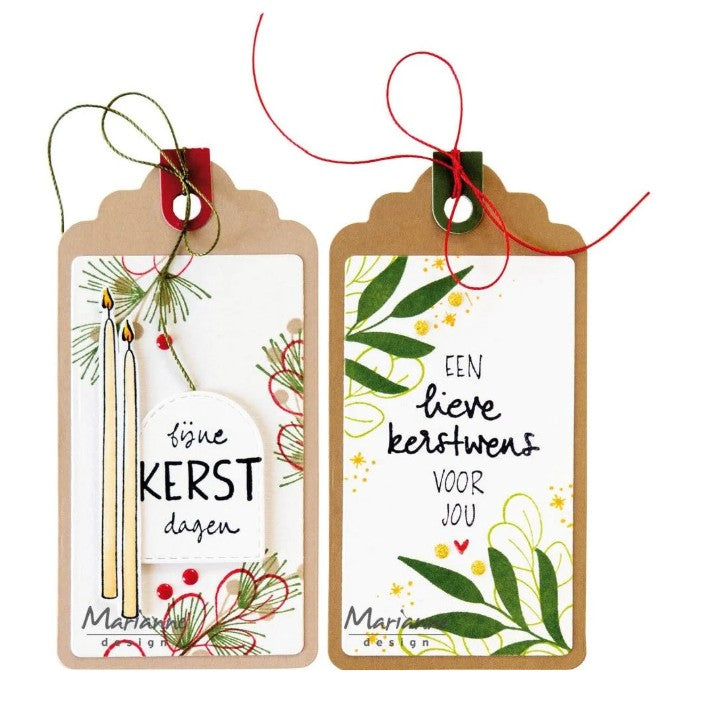 Marianne Design • Clear Stamps Kerstwensen by Kaertjes & Co (CS1181) *
