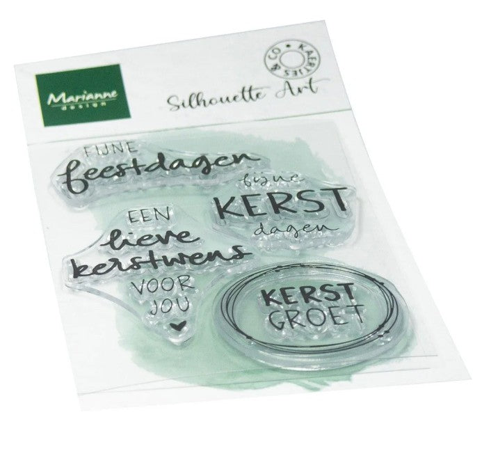 Marianne Design • Clear Stamps Kerstwensen by Kaertjes & Co (CS1182) *