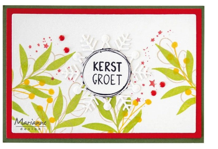 Marianne Design • Clear Stamps Kerstwensen by Kaertjes & Co (CS1182) *