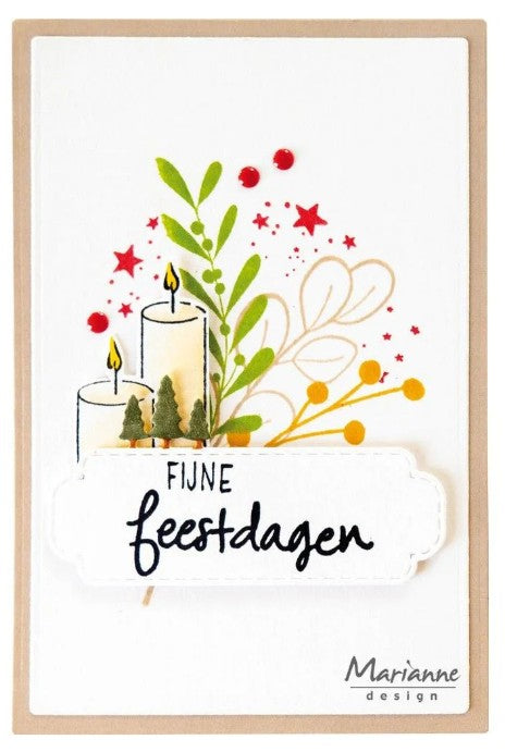 Marianne Design • Clear Stamps Kerstwensen by Kaertjes & Co (CS1182) *