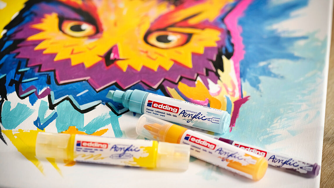 edding-5000 Acrylic Marker neon geel 1 ST 5-10mm / 4-5000065