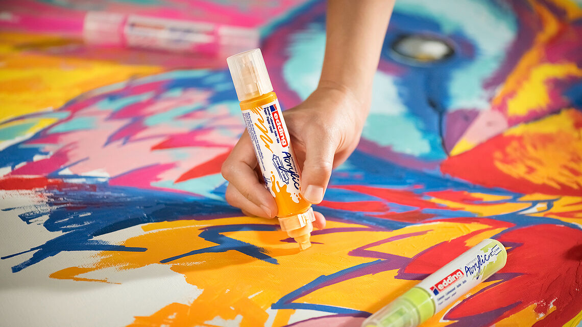 edding-5000 Acrylic Marker neon oranje 1 ST 5-10mm / 4-5000066