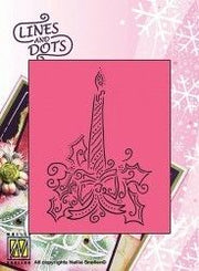 Lines and dots - Kerstkaars 02 (AFGEPRIJSD)