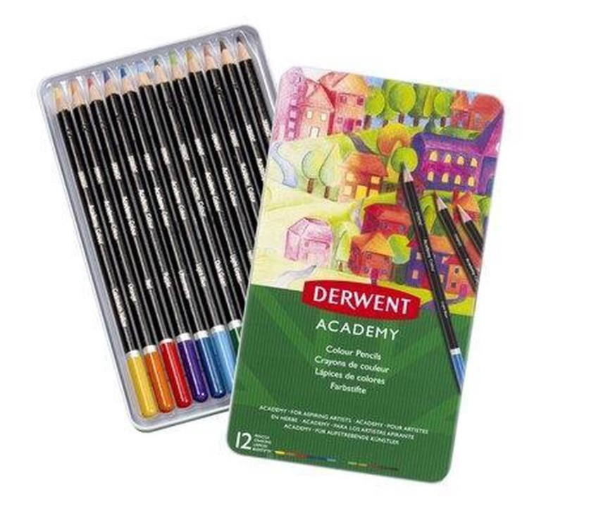 Derwent - Academy Colour Set met 12 Potloden (DAC2301937) *