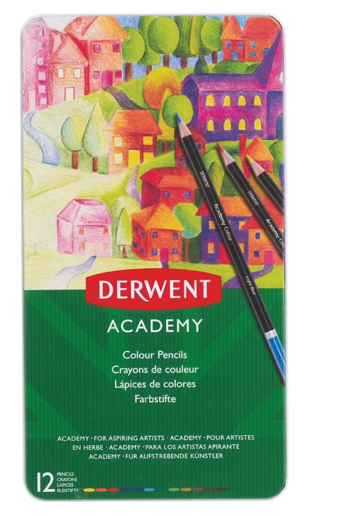 Derwent - Academy Colour Set met 12 Potloden (DAC2301937) *