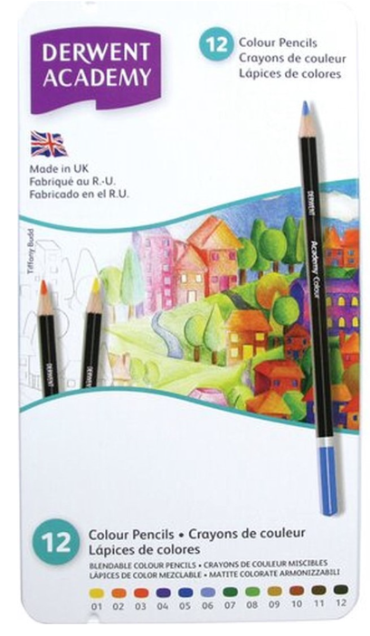 Derwent - Academy Colour Set met 12 Potloden (DAC2301937) *