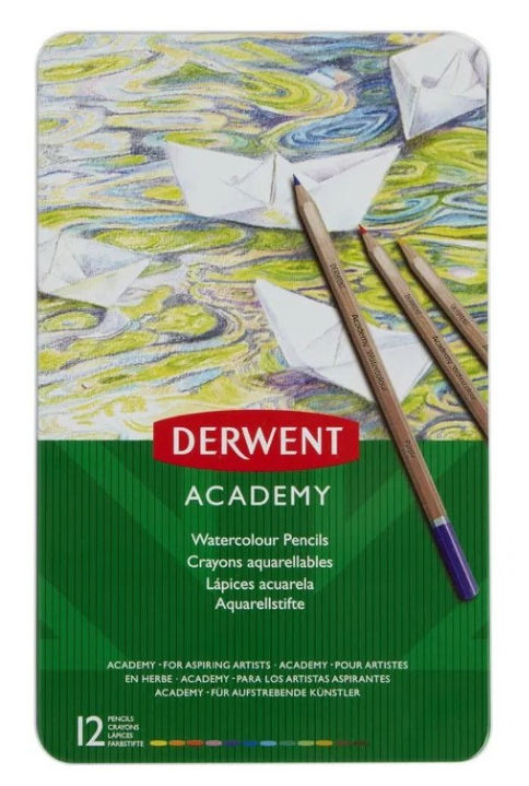 Derwent - Academy Aquarelpotloden Set 12 stuk (DAC2301941) *