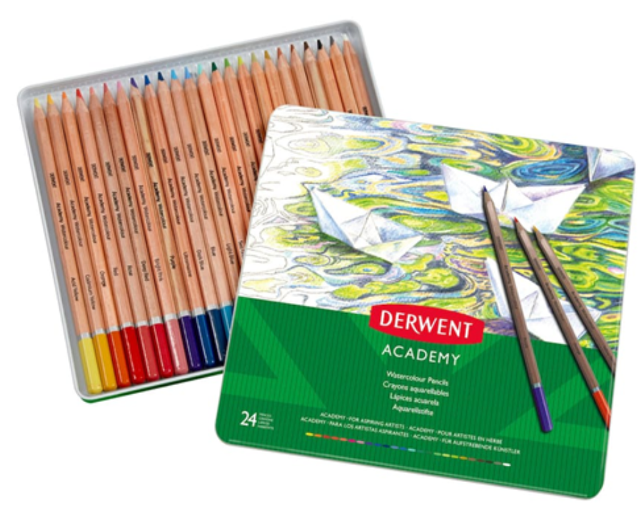 Derwent - Academy Aquarelpotloden Set 24 Stuk (DAC2301942) *