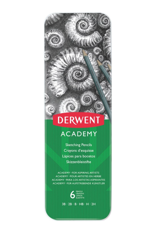 Derwent - Academy Sketching Set van 6 Potloden (DAC2301945) *