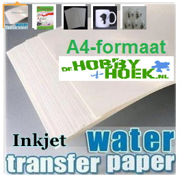 Decal Water transfer papier (A4-formaat) Voor Inktjet printer (Transparant)