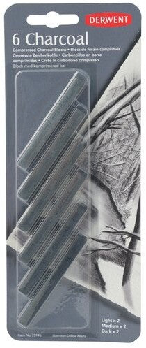 Derwent Geperst Houtskool 6 stuks (DCH35996)