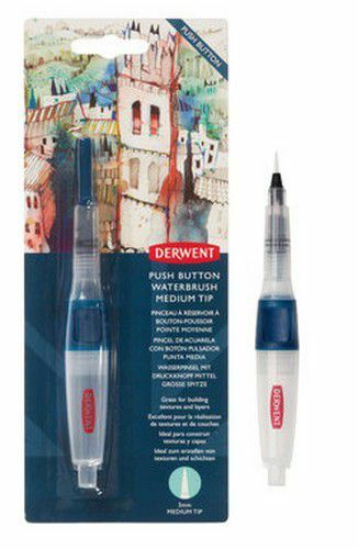 Derwent Push Button Waterbrush Medium DWB2305823