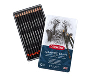 Derwent Graphic Pencils Medium (12) (6B-4H) (DGP34214)