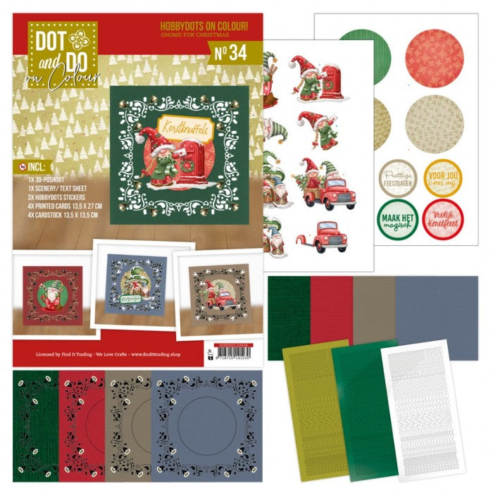 Hobbydots on Colour 34 - Gnome for Christmas (DODOOC10034)