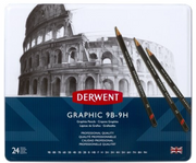 Derwent Graphic 9B-9H Blik (24 stuks) (DGP34202)