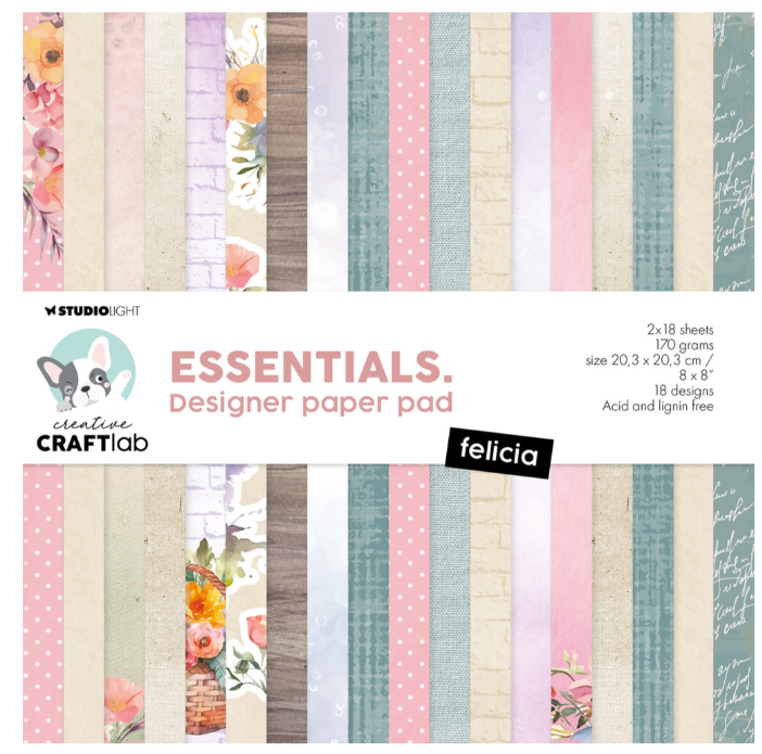 Creative Craft Lab • Essentials Designer Paper Pad Felicia - DPP261*
