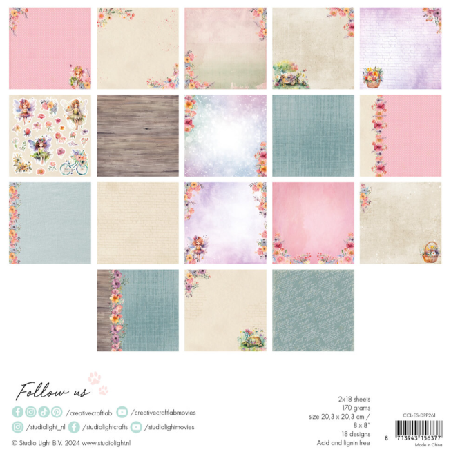 Creative Craft Lab • Essentials Designer Paper Pad Felicia - DPP261*