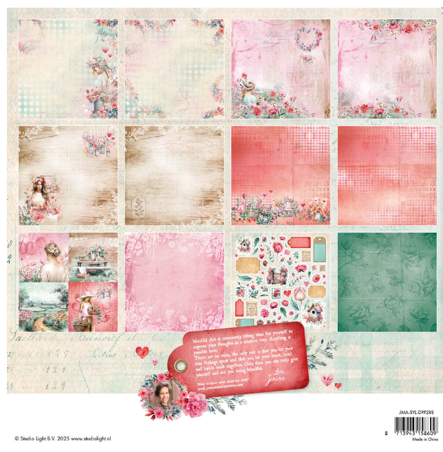 Sending You Love 12x12 Inch Scrapbooking Paper Pad (JMA-SYL-DPP288) *