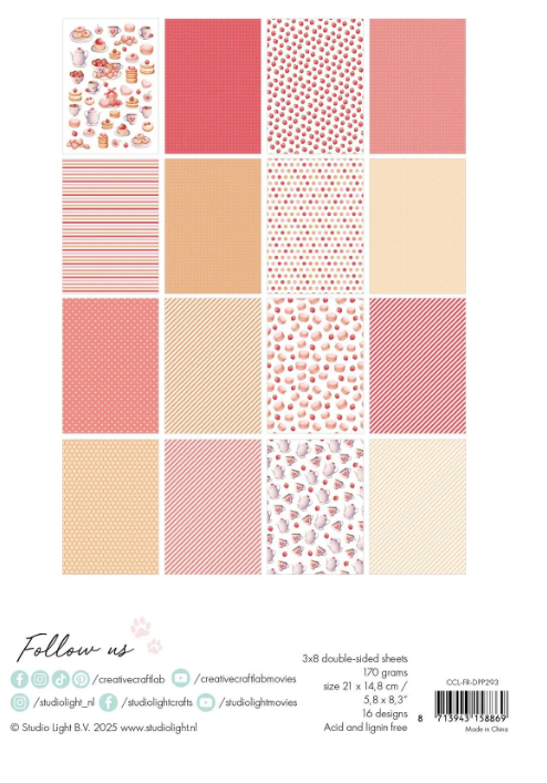 Creative Craftlab • Friendz Design paper pad Tea party (CCL-FR-DPP293) *
