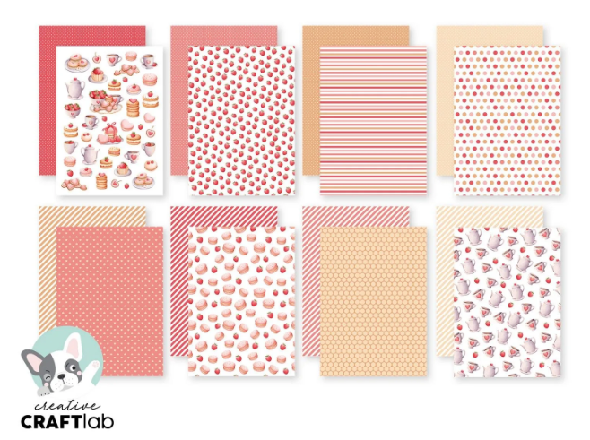 Creative Craftlab • Friendz Design paper pad Tea party (CCL-FR-DPP293) *