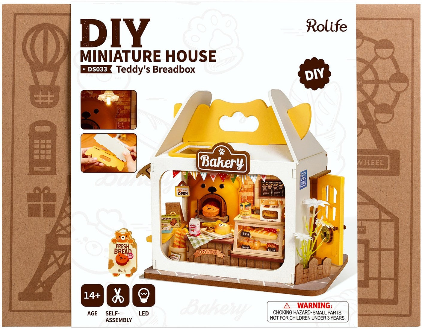 Robotime Teddy's Breadbox (DS033)