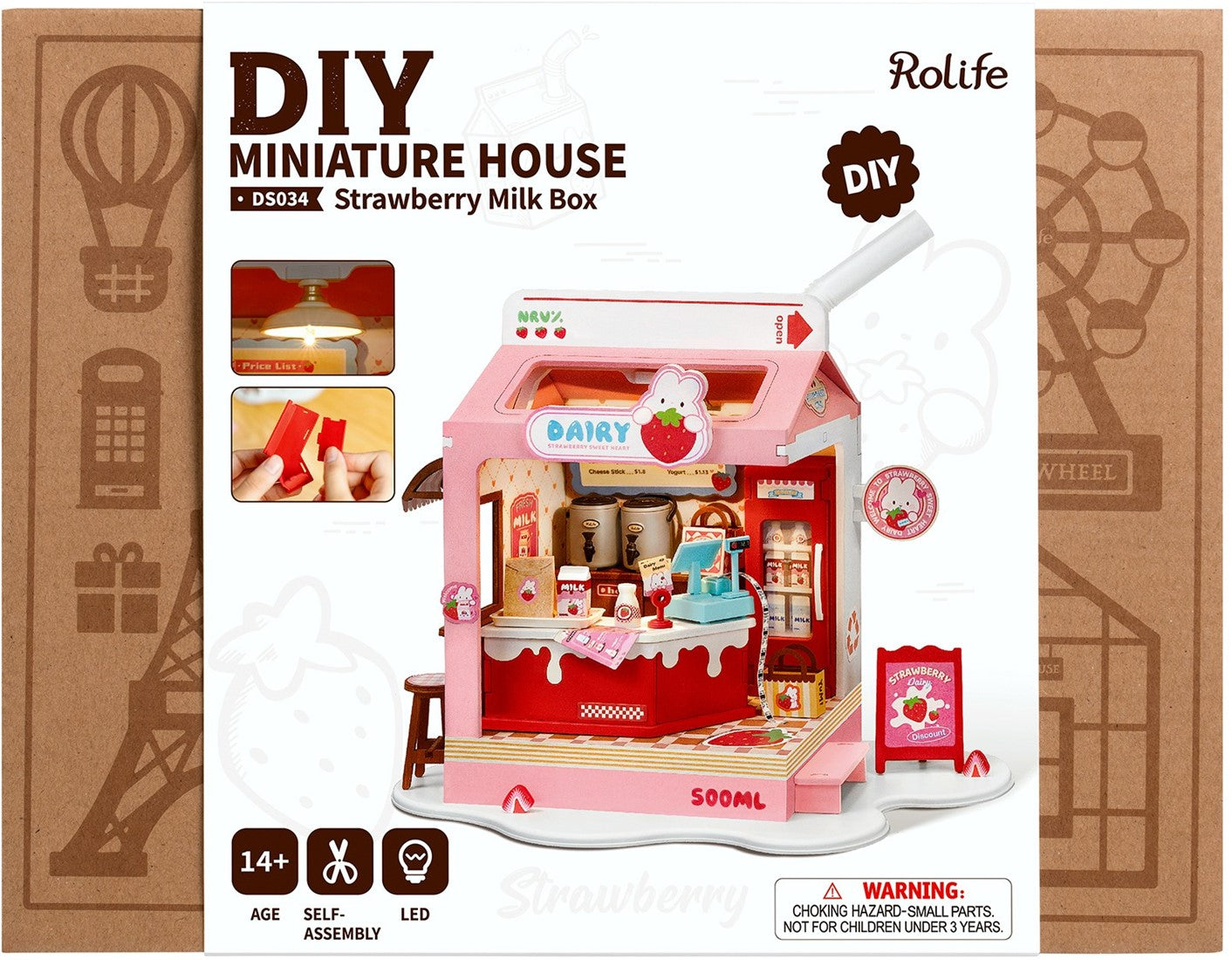 Robotime Strawberry Milk Box (DS034)