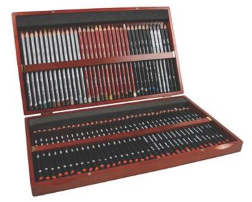 Derwent Schetspotloden set 72 Stuk in Houten Kist (DSK2301902) *