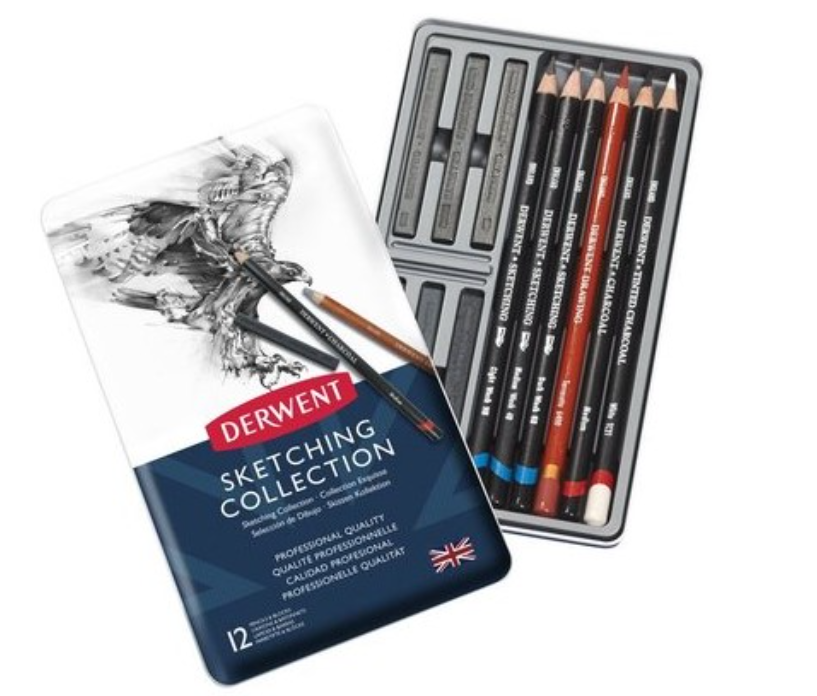 Derwent Schetspotloden Set 12 Stuk (DSK34305) *