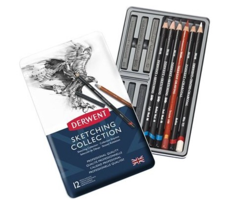 Derwent Schetspotloden Set 24 Stuk (DSK34306) *