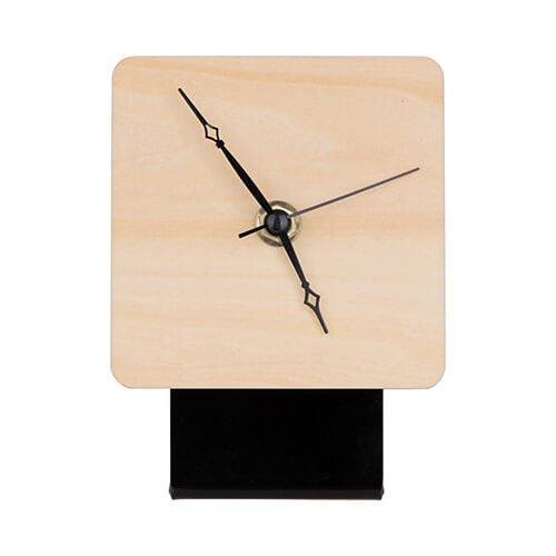 Staande klok van multiplex 10 x 10 cm voor sublimatie