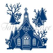 Die - Tattered Lace -  The Magic of Christmas Church + Clear Stamps (ETL346) (AFGEPRIJSD)