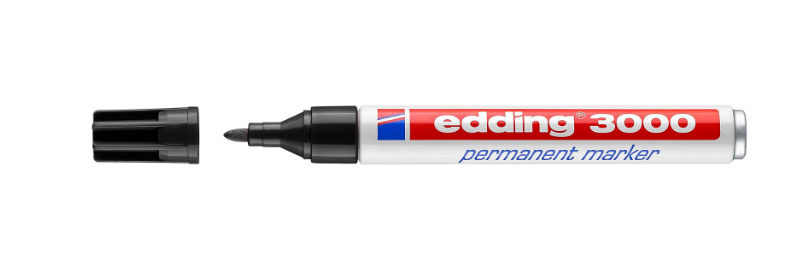 edding-3000 permanent marker Zwart 1ST 1,5-3 mm (4-3000001)